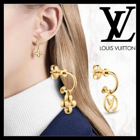 louis vuitton earinga|louis vuitton monogram earrings.